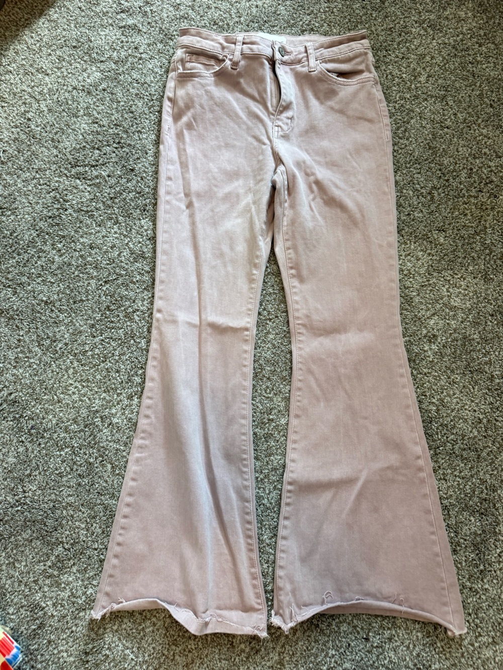 VERVET BY FLYING MONKEY Dusty Mauve Wide Leg Jeans